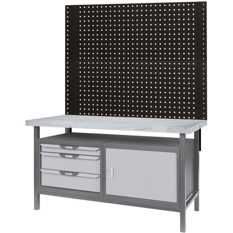 Ks Tools - Panneau perforé pour fixation de crochets et accessoires sur établi, l. 1m50 - 865.0141