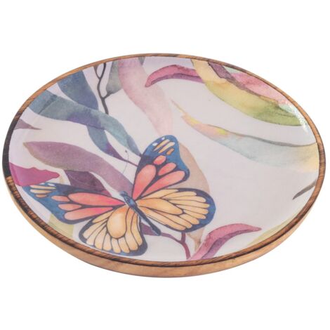 Plateau papillons drôle et élégant pour la décoration de la maison et cadeau original