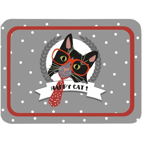 Plateau petit modèle Chat Happy cat 25 x 36 cm