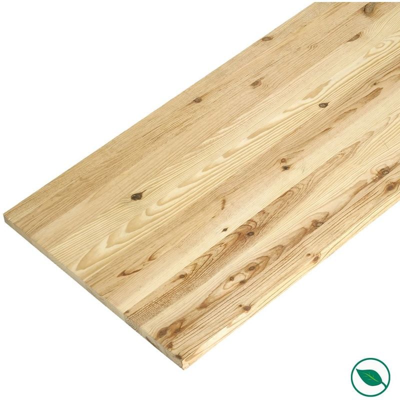Plan de travail pin pour etabli maritime massif lamellé collé abouté 2000X650X36 mm - FSC 100% .