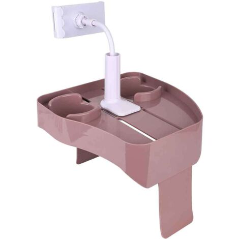 Plateau porte-gobelet pour spa Tables d'extérieur Étagère de rangement pour spa avec 2 supports pour parois de spa hors sol