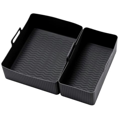 Plateau pour friteuse à air chaud, panier de cuisson pour four, plaque de cuisson noire