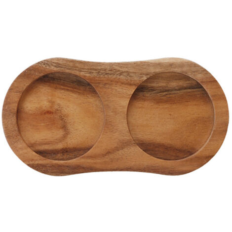 Plateau Pour Moulin À Sel Et Poivre - Bois Naturel - Diamètre Compatible 7 cm - Profondeur 0,8 cm - Usage Cuisine Et Salle À Manger - 1 Pièce