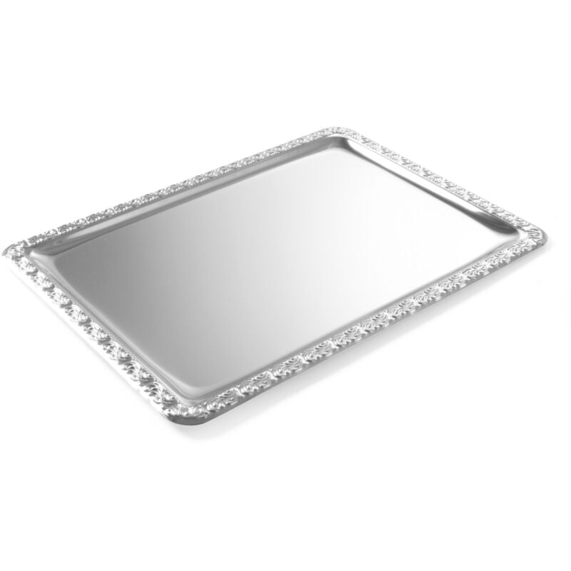 Plateau rectangulaire en acier avec bord décoratif GN1/1 - Hendi 807804