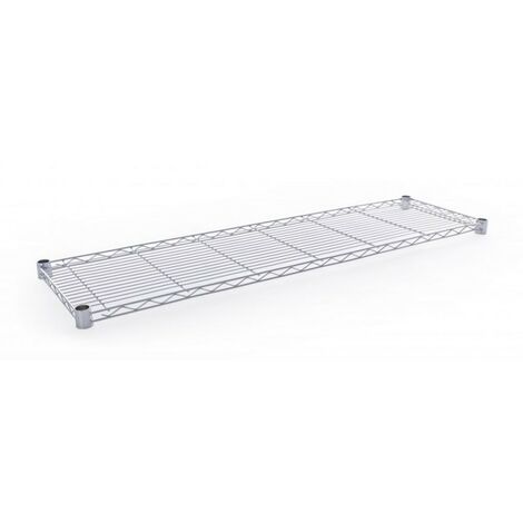 Plateau rectangulaire eco chrome 35x120 cm