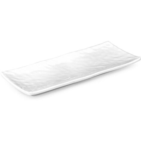 Plateau Rectangulaire en Mélamine Blanc - Pujadas