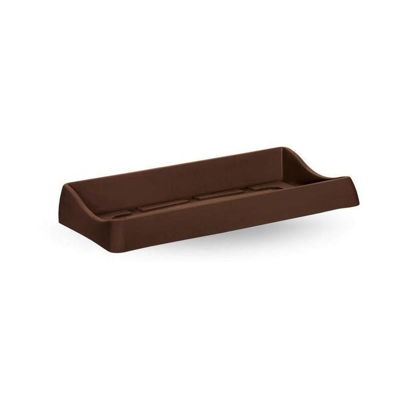 Rectangulaire sous jardinière Genesis 80 cm - Chocolat - Chocolat