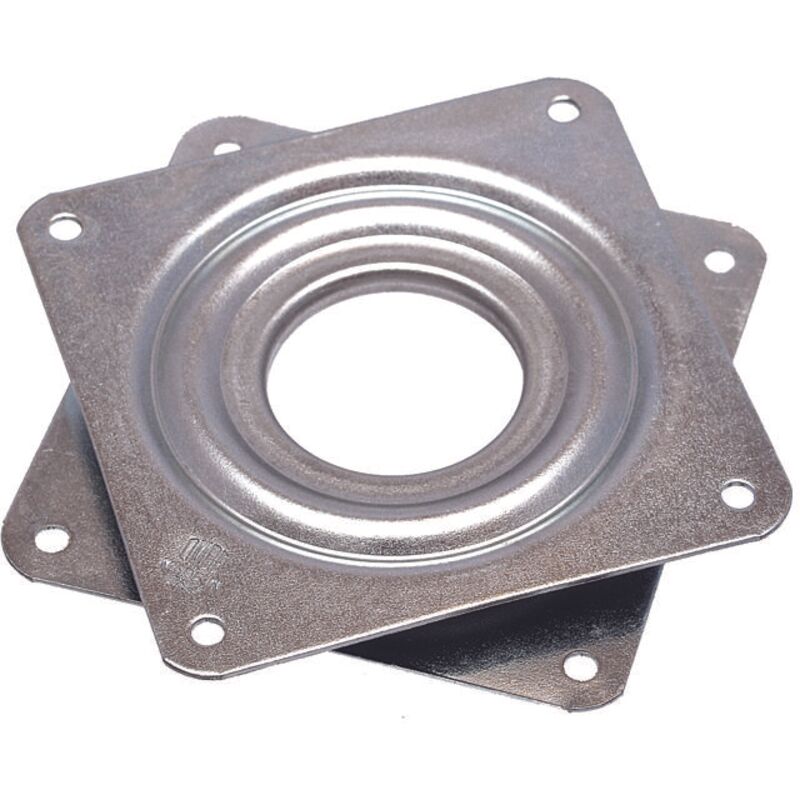 Plateau rotatif carré plaque pivotante à roulement à billes 80 x 80mm tv Plaque Pivotant Meuble Hifi Présentoir Tournant Support Ecran Ordinateur