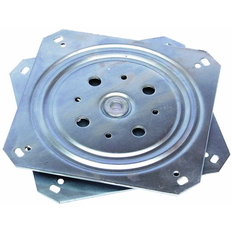 Plateau rotatif TV tournette à bille carré à roulement à billes 155 x 155 mm 150 Kg Plaque Pivotant Meuble Hifi Présentoir Tournant Support Ecran