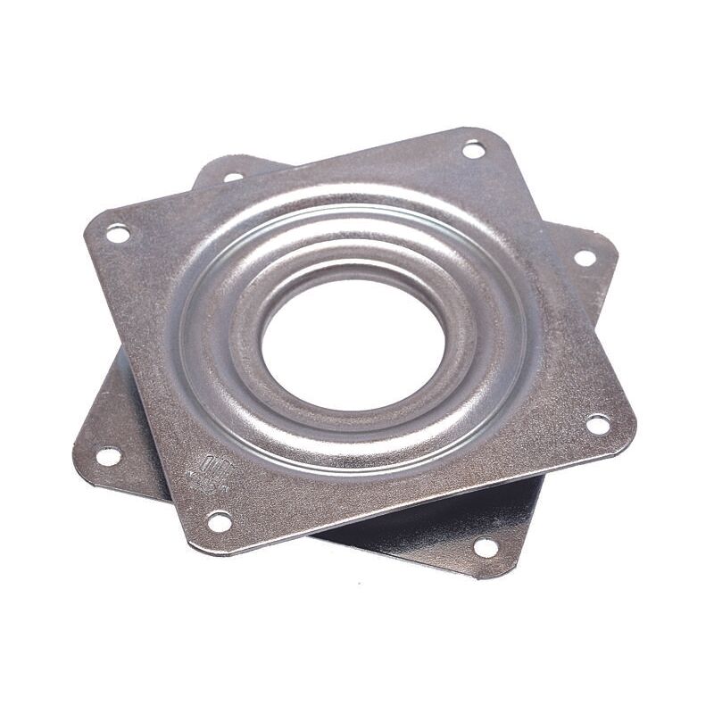 Cyclingcolors - Plateau rotatif tv tournette à bille carré à roulement à billes 80 x 80mm Plaque Pivotant Meuble Hifi Présentoir Tournant Support