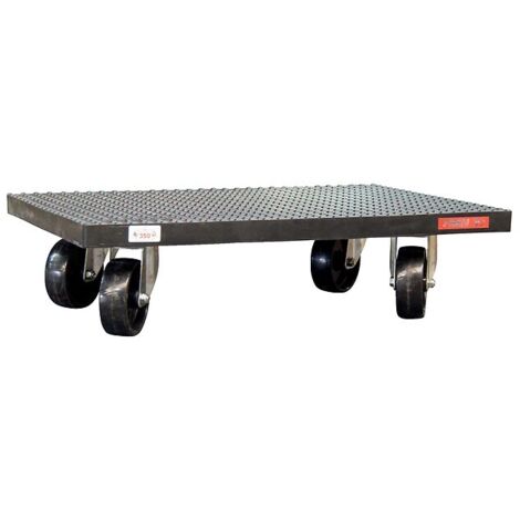 Plateau roulant antidérapant 350 kg, dimensions plateau 600 x 400 mm, charge maxi 350 kg - FIMM