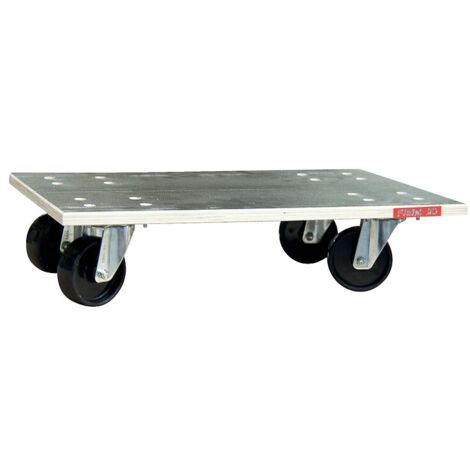 Plateau roulant antidérapant Glissnot, roues caoutchouc, charge utile 210 kg - FIMM