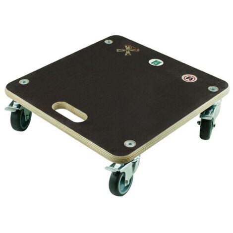 MOB OUTILLAGE Plateau roulant Swift 400x400 mm – Contreplaqué antidérapant 18 mm – 4 roues pivotantes 360° avec frein – Charge 200 kg – Poignée de transport – Léger 3,2 kg – Angles arrondis sécurisés