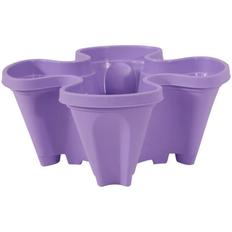 Plateau roulettes pour pots de fleurs violet 35 x 15 cm