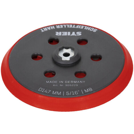 Plateau-support dur STIER D147 mm M8 pour ponceuses excentriques