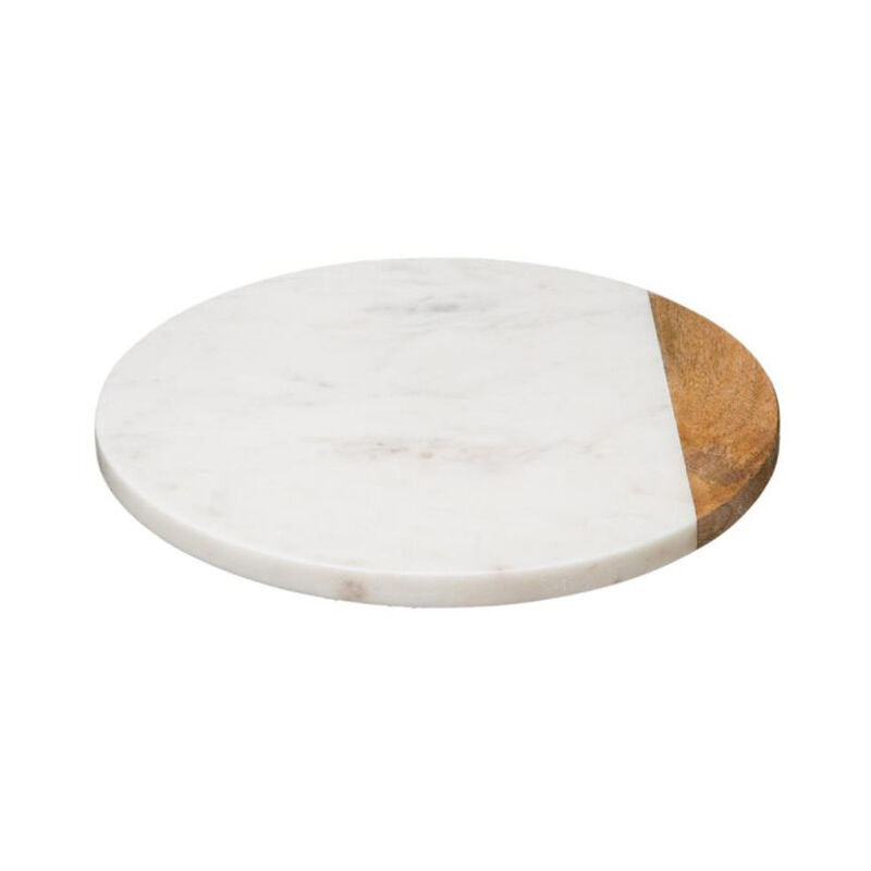 Plateau Tournant Design 'Geom' 30cm Blanc