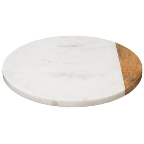 Plateau Tournant Design "Geom" 30cm Blanc