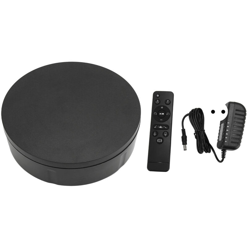 Plateau tournant électrique 360° avec télécommande, support de présentation rotatif pour photographie, capacité 50KG, prise UE 100‑240V.