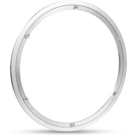 Plateau Tournant en Alliage d'aluminium Plateau Pivotant Robuste Lazy Susan Roulement Plaque Pivotante Lisse pour Table de Salle à Manger Ronde (16 inch)