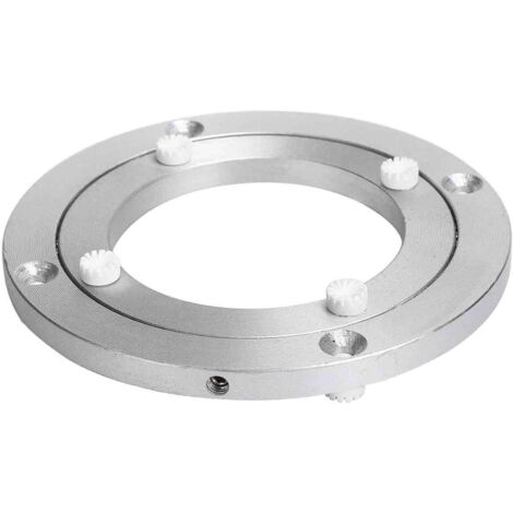 Plateau Tournant Silencieux Plateau Tournant Alliage d'Aluminium Muet Stable Antidérapant pour Table à Manger