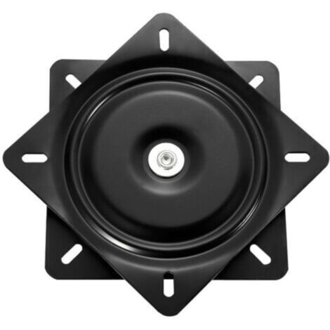 Plateau tournant universel en métal pour meubles, support pivotant robuste, plateau rotatif à 360°, 150 x 150 x 1,5 mm, capacité de charge 250 kg, pour tabourets et tables