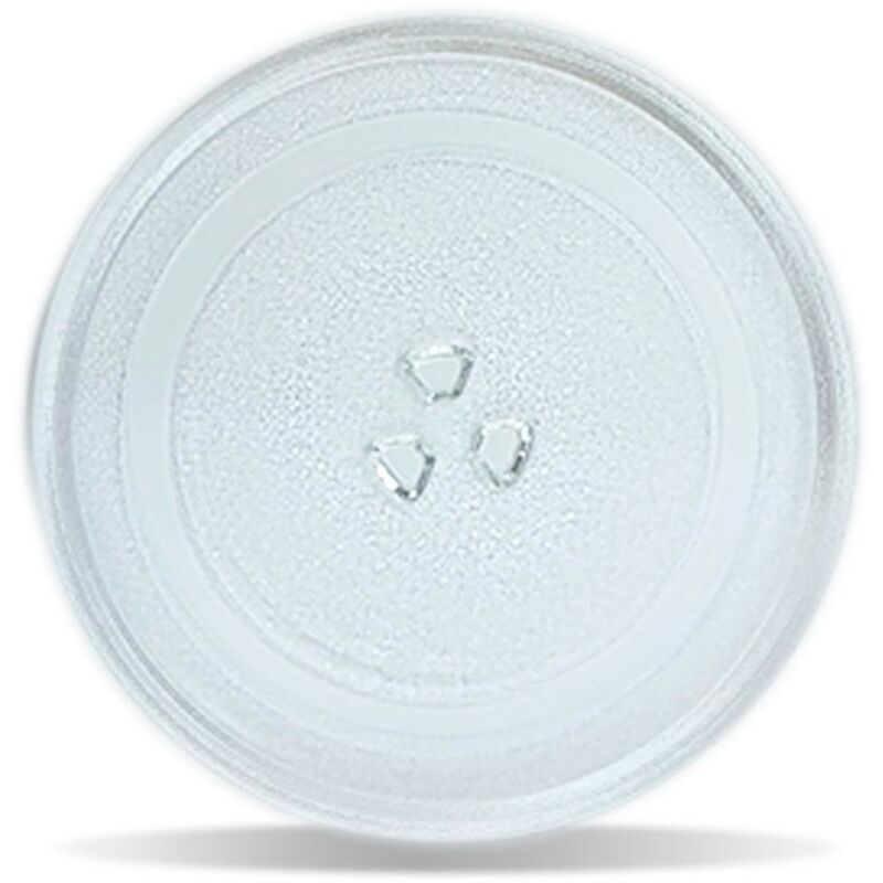 Plateau Tournant Universel En Verre Pour Micro-Ondes 3 Fixations, 245 Mm