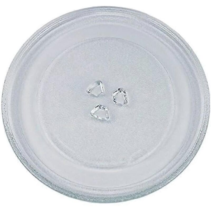 Feiyue - Plateau tournant universel en verre pour micro-ondes avec 3 fixations, 245 mm