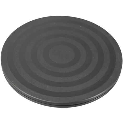 Plateau Tournant Universel Noir, Support Pivotant à 360 Degrés avec Roulements à Billes en Acier, Charge Max 15 kg, pour Télévision, Ordinateur, Artisanat, Décoration de Gâteaux, 20 cm de Largeur