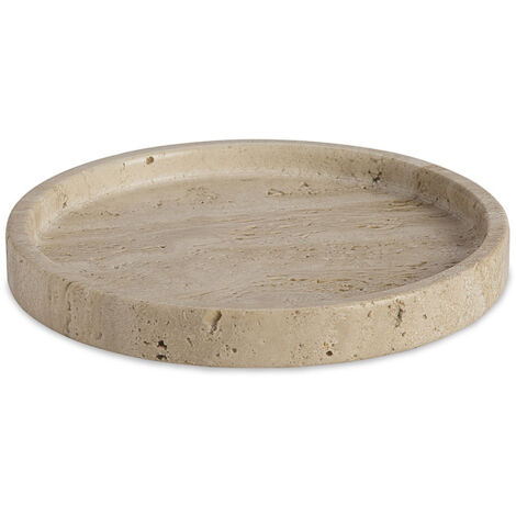 Plateau travertin rond PIETRA