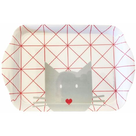 Plateau vide poche rectangulaire Chat