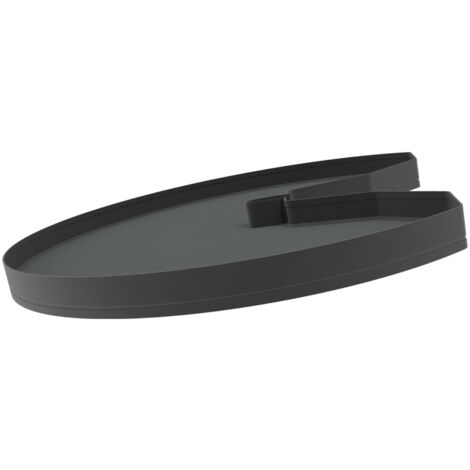 Plateaux 3/4 rond arena pure revo 90 - Charge maxi : 25 kg - Décor : Anthracite - Diamètre : 810 mm - Pour caisson : 900 x 900 mm - Réglage : 3 directions - KESSEBOHMER