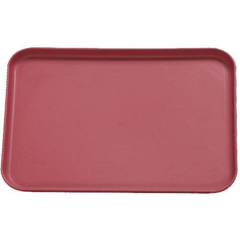 Plateaux d'art en plastique, plateau d'activité empilable Plateau organisateur d'artisanat Plateau de service Plateau à bijoux rouge