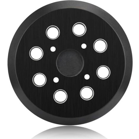 Plateaux de Ponçage 125mm avec Base Douce Protectrice, Système 8+4 Trous pour Aspiration Poussière, Compatible avec Ponceuses Orbitales Dewal/Bosc/Makit/Ski