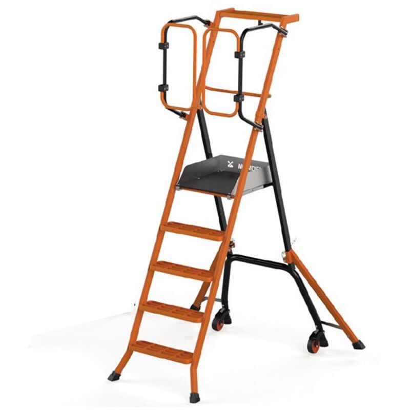 Escabeau 5 marches Mondelin 202130 sécurisé pirl gardia hauteur d'accès 310cm