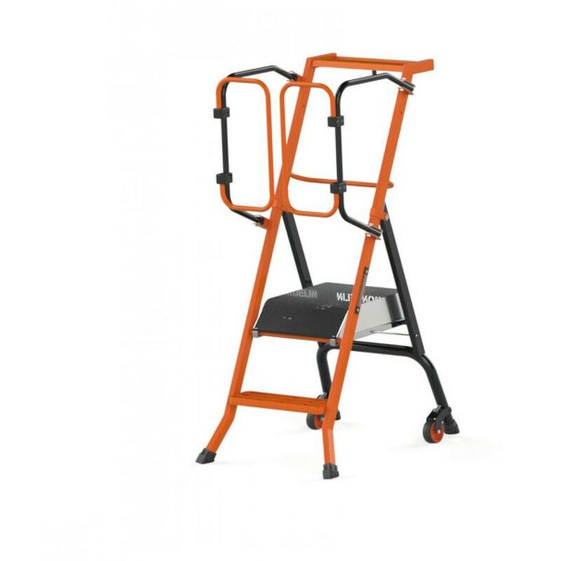 Escabeau 2 marches Mondelin 202100 sécurisé pirl gardia hauteur d'accès 250cm