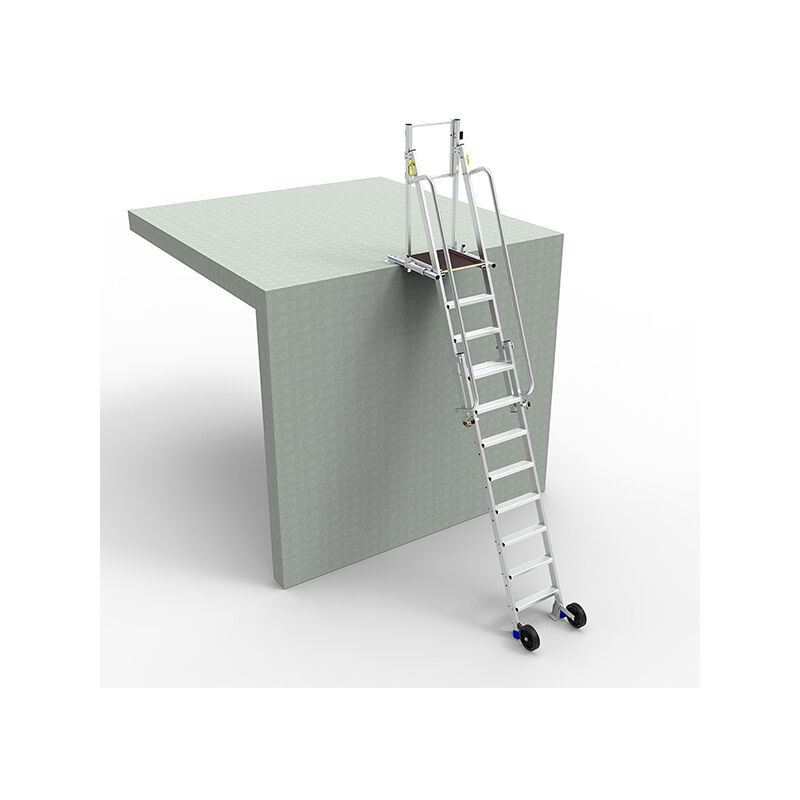 Echelle Direct - Echelle de 8 à 11 marches - Hauteur de dalle de 1.94 à 2.69m - MAD3P