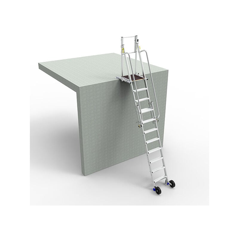 Echelle Direct - Echelle de 5 à 8 marches - Hauteur de dalle de 1.19 à 1.94m - MAD2P