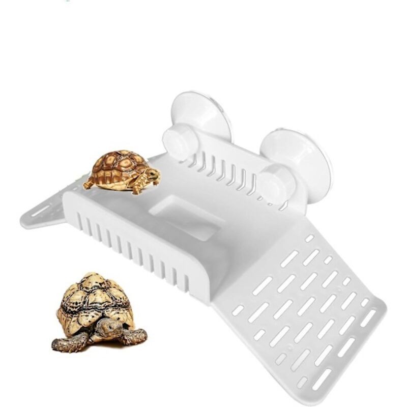 Plateforme de bain pour tortues, plateforme pour aquarium, plateforme de repos pour tortues, accessoires pour aquarium avec ventouses.