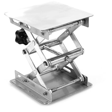 Plateforme de levage en acier inoxydable 100x100mm pour laboratoire