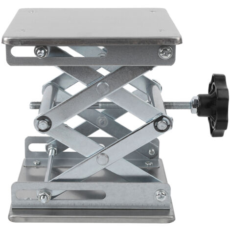 Plateforme de levage en acier inoxydable 15x19cm pour laboratoire, support de table élévateur