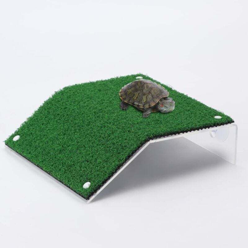 Plateforme de lézardage pour tortues, échelle d'escalade réaliste pour petit reptile, L20 x W21 cm