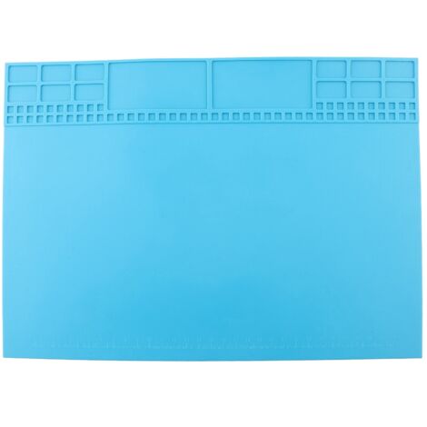 Plateforme de Maintenance pour Téléphone et Ordinateur Résistante à la Chaleur, Tapis Isolant Bleu Clair