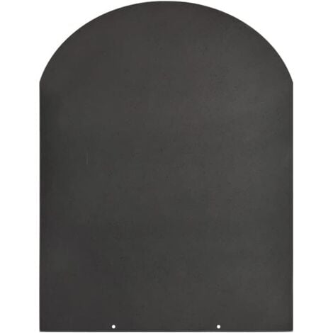 DIVINA FIRE Plateforme de protection de sol pour poêles à bois et pellets en acier 80x60