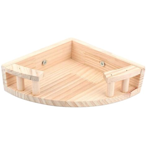 Plateforme de rangement pour gamelle, accessoires de cage pour lapins et cochons d'Inde