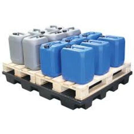 Plateforme de retention 120l en polyethylene 128x82.5x15cm