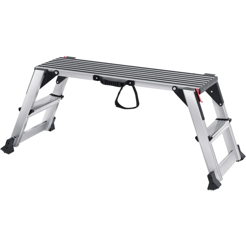 Mophorn - Plateforme de travail pliable capacité de 660 lb, échelle à tabouret en aluminium pour cloisons sèches, établi robuste avec pieds