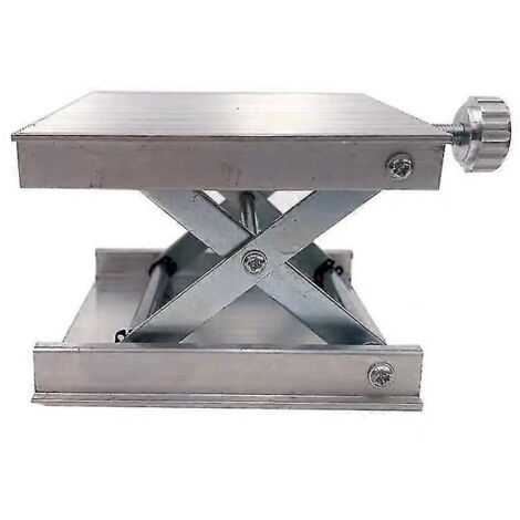 Plateforme élévatrice horizontale réglable pour rayonnage métallique 3D, supportant une rotation horizontale à 360° et