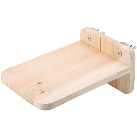 Plateforme en Bois avec Vis pour Cage de Hamster, Jouets pour Petits Animaux