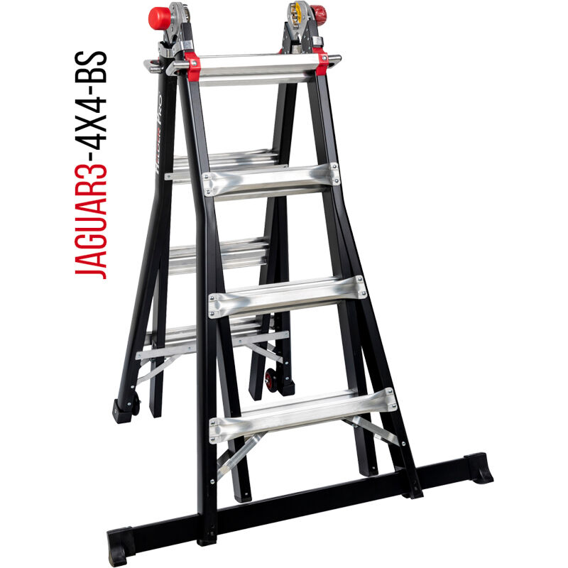 Helder Pro - chelle articulée télescopique JAGUAR3 4x4 avec barre stabilisatrice - JAG3-4x4BS