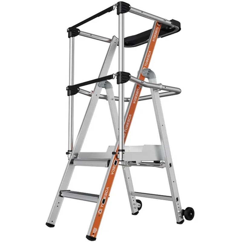 Escabeau pirl 2 marches - Hauteur max. de travail 2.48m - 2274102